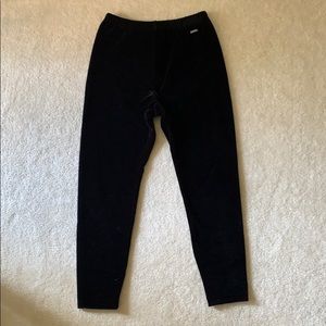 Ralph Lauren Petite Velour Black Leggings